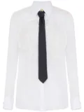 Elisabetta Franchi ruffle-detailed shirt - White