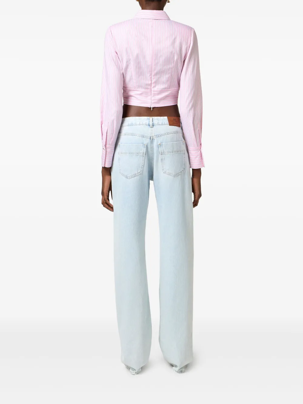 Elisabetta Franchi Jurk met strikdetail Roze