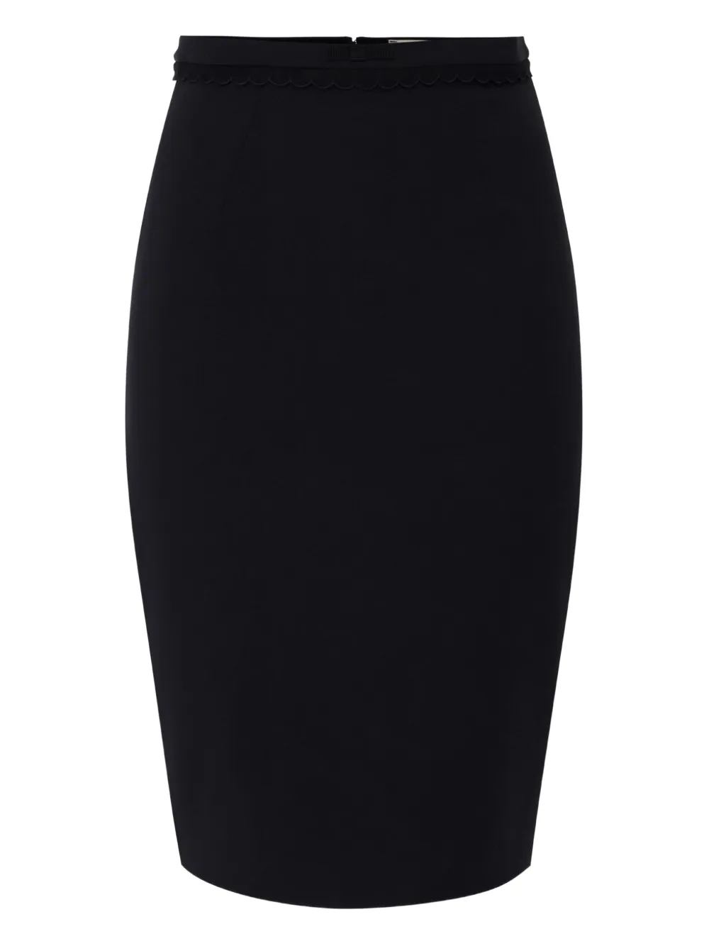 Elisabetta Franchi Midi-rok met strikdetail Zwart