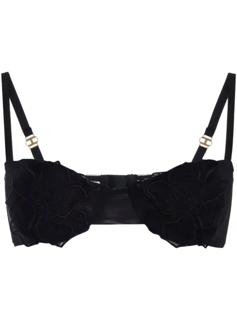 Elisabetta Franchi floral-embroidered top