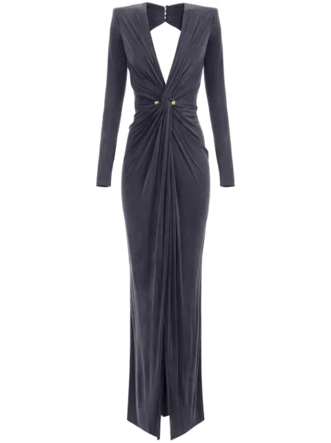 Elisabetta Franchi vestido drapeado con detalle de nudo