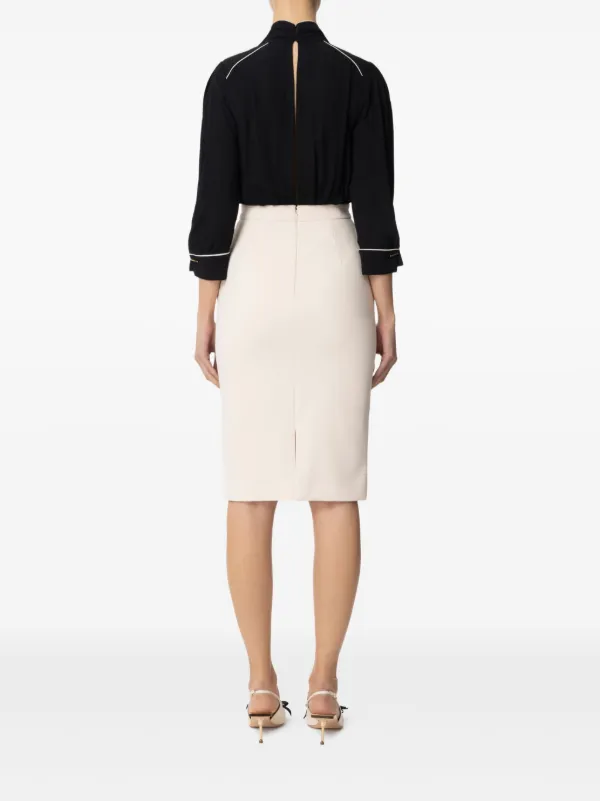 Elisabetta Franchi ジョーゼット ドレス | ブラック | FARFETCH JP