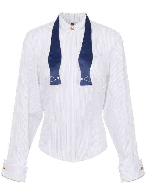 Elisabetta Franchi striped poplin shirt 