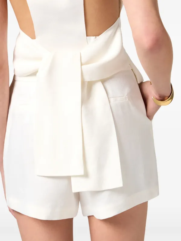 Elisabetta Franchi Gabardine Waistcoat | White | FARFETCH