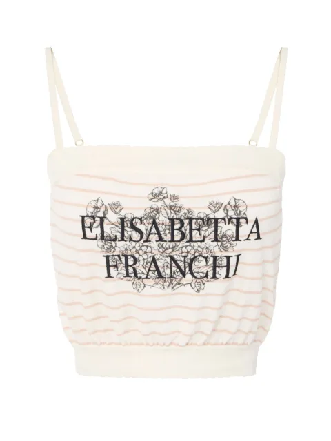 Elisabetta Franchi logo tank top 