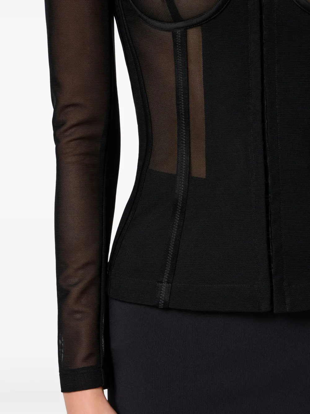 Elisabetta Franchi Tulen jack Zwart