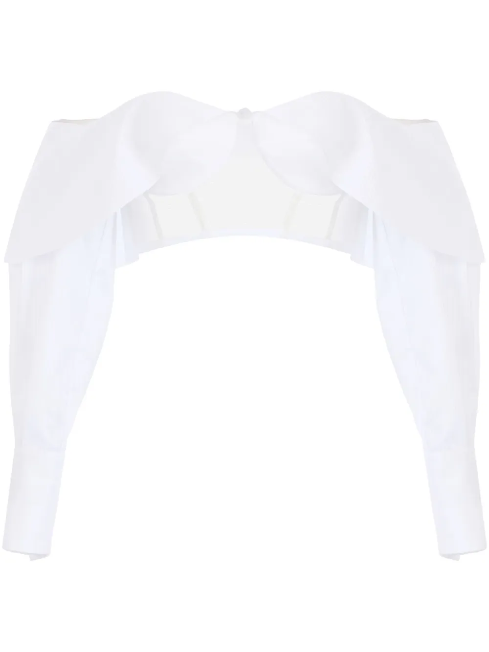 Elisabetta Franchi Cropped blouse Wit