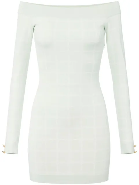 Elisabetta Franchi logo-jacquard dress