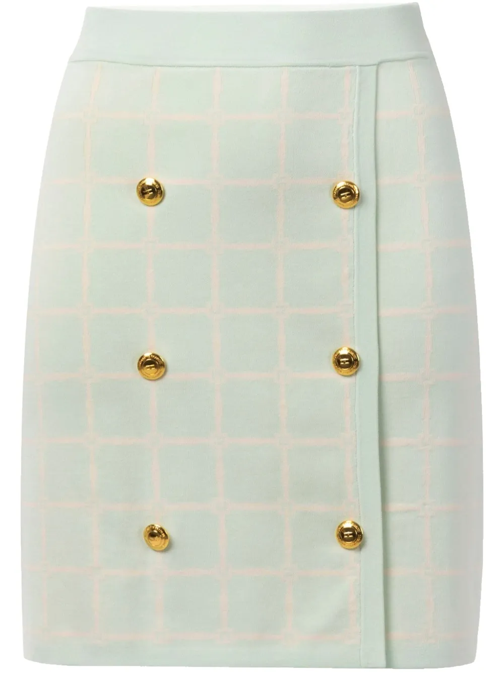 Elisabetta Franchi patterned-check skirt | Green | Image 1