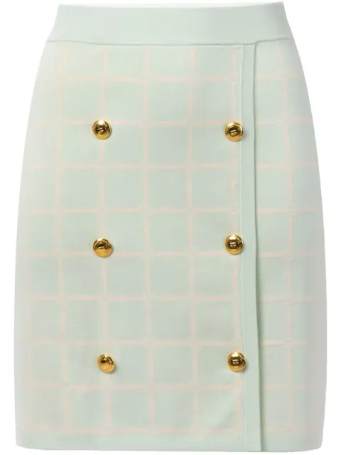 Elisabetta Franchi patterned-check skirt 