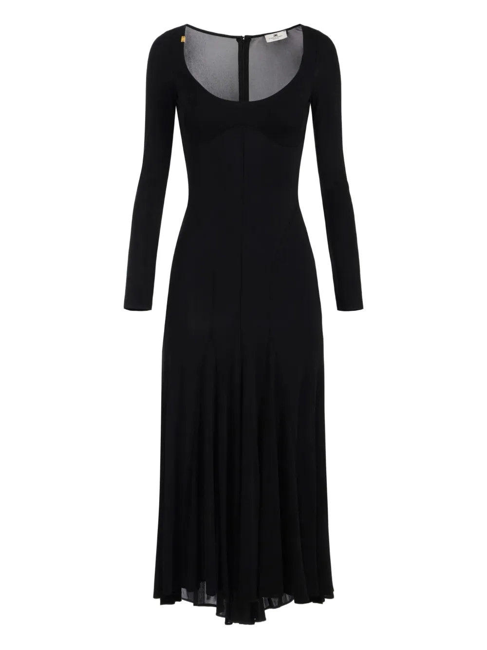 Elisabetta Franchi Lichtgewicht jersey maxi-jurk Zwart