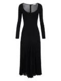 Elisabetta Franchi lightweight-jersey maxy dress - Black