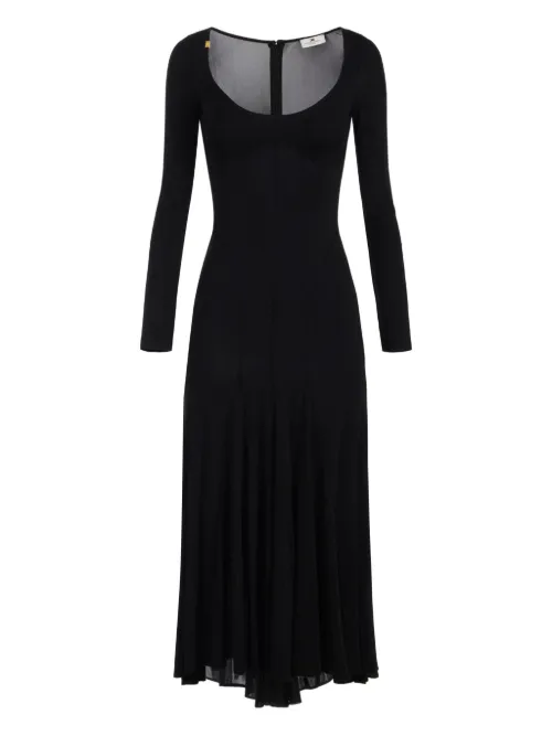 Robe longue en jersey léger - Elisabetta Franchi - Modalova