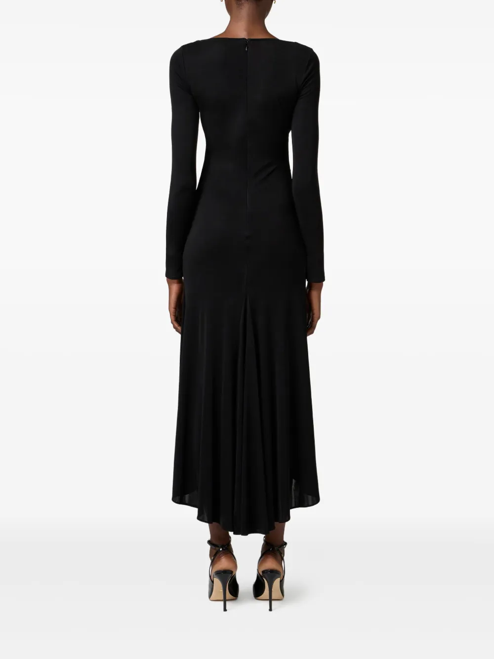 ELISABETTA FRANCHI LIGHTWEIGHT-JERSEY MAXY DRESS