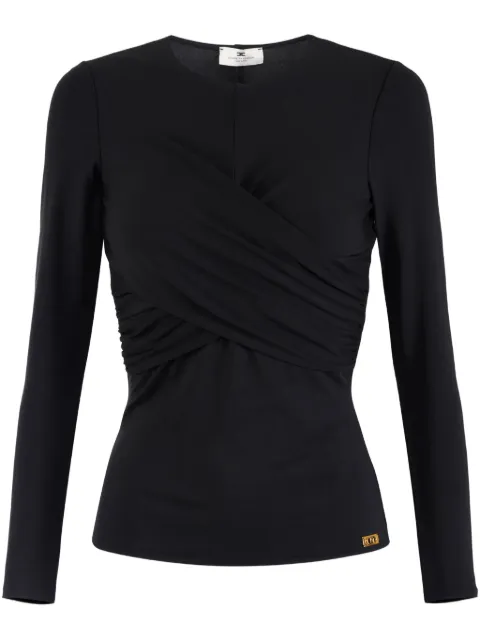 Elisabetta Franchi top drapeado