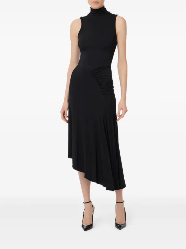 【ELISABETTA FRANCHI】アシンメトリー ドレス Elisabetta Franchi アシンメトリー ドレス | ブラック