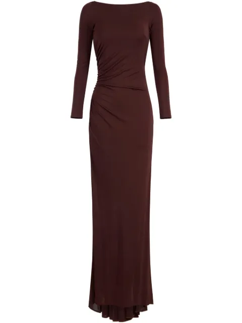 Elisabetta Franchi draped jersey gown