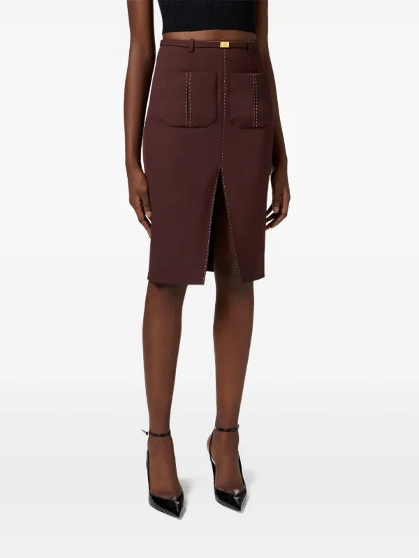 スカート ELISABETTAFRANCHI Elisabetta Franchi スカート | ブラウン | FARFETCH JP