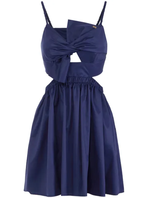 Elisabetta Franchi Vestido de popeline com laço