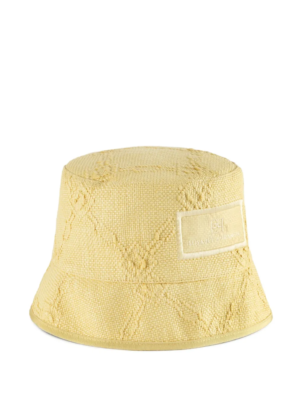 Elisabetta Franchi Vissershoed met logo-jacquard Geel
