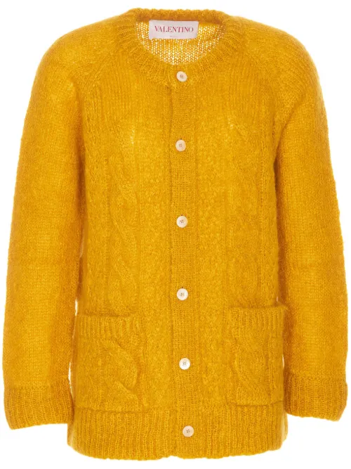 Cardigan en mohair mélangé - Valentino Garavani - Modalova
