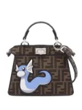 Fendi Pre-Owned 2010-2024 FRGMT x Pokemon Petite Zucca Canvas Peekaboo ISeeU satchel - Brown