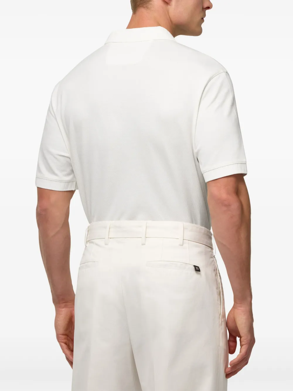 BOGGI MILANO COTTON PIQUÉ POLO SHIRT