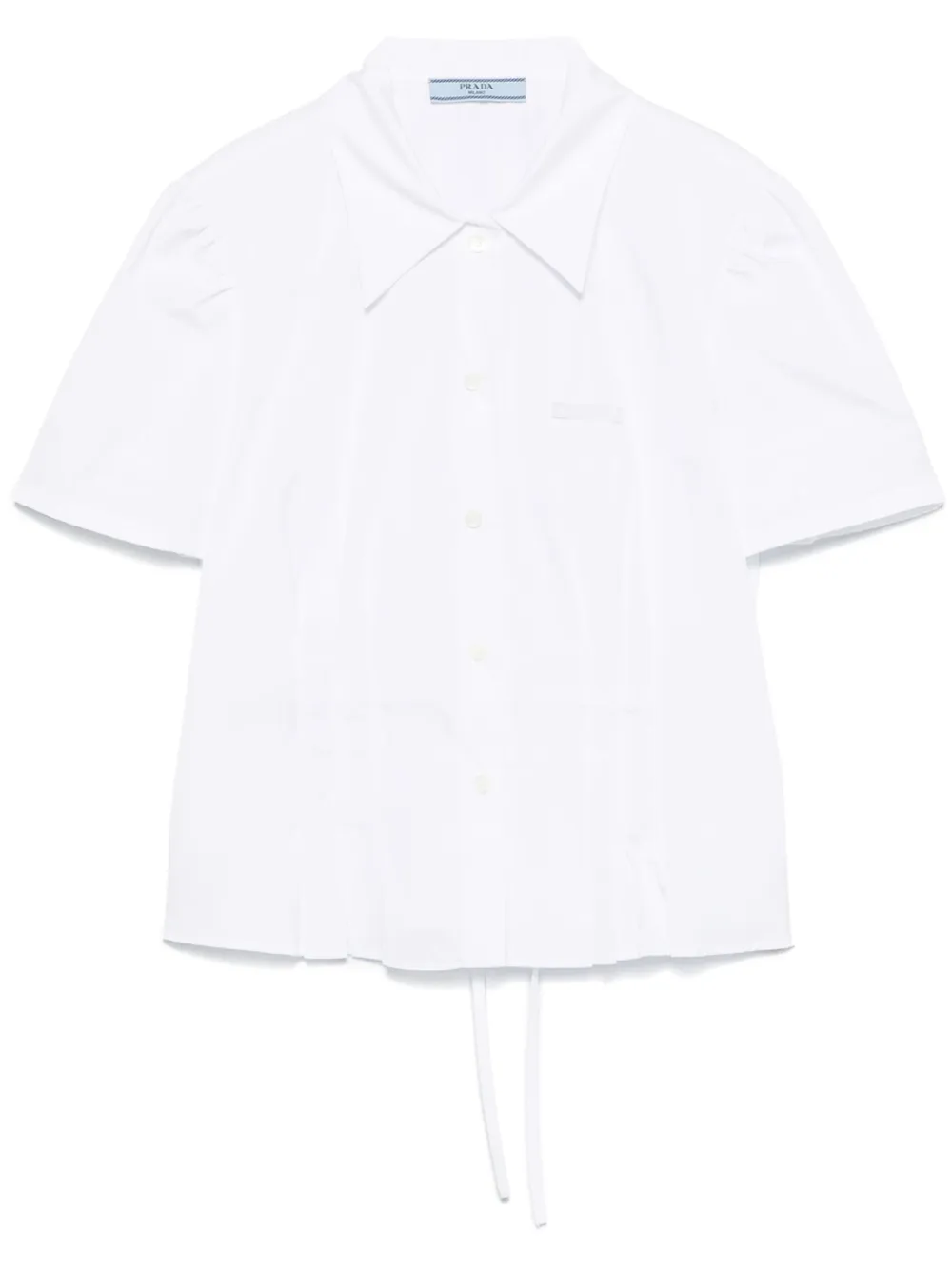 Prada Blouse met korte mouwen Wit