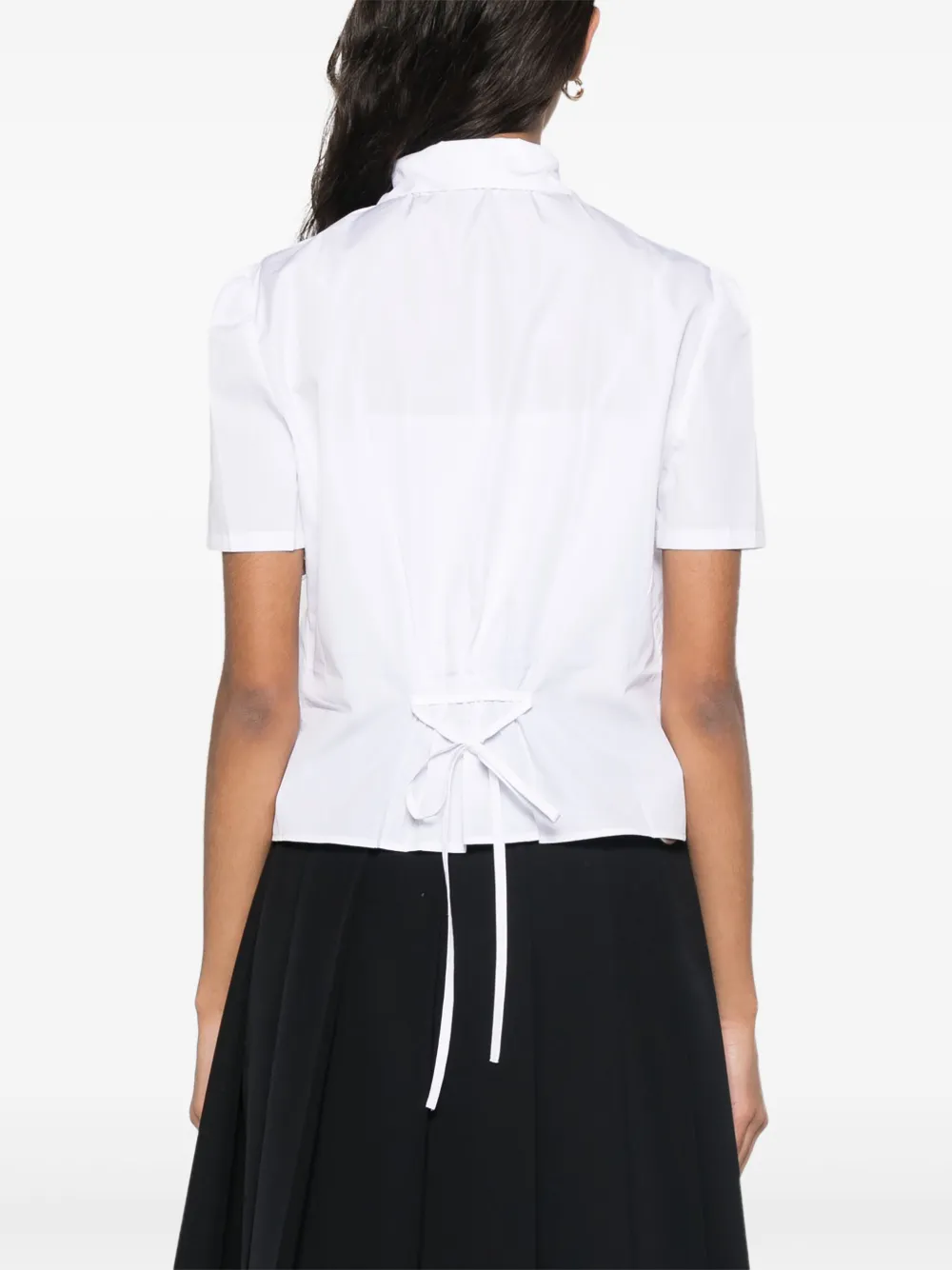 Prada Blouse met korte mouwen Wit