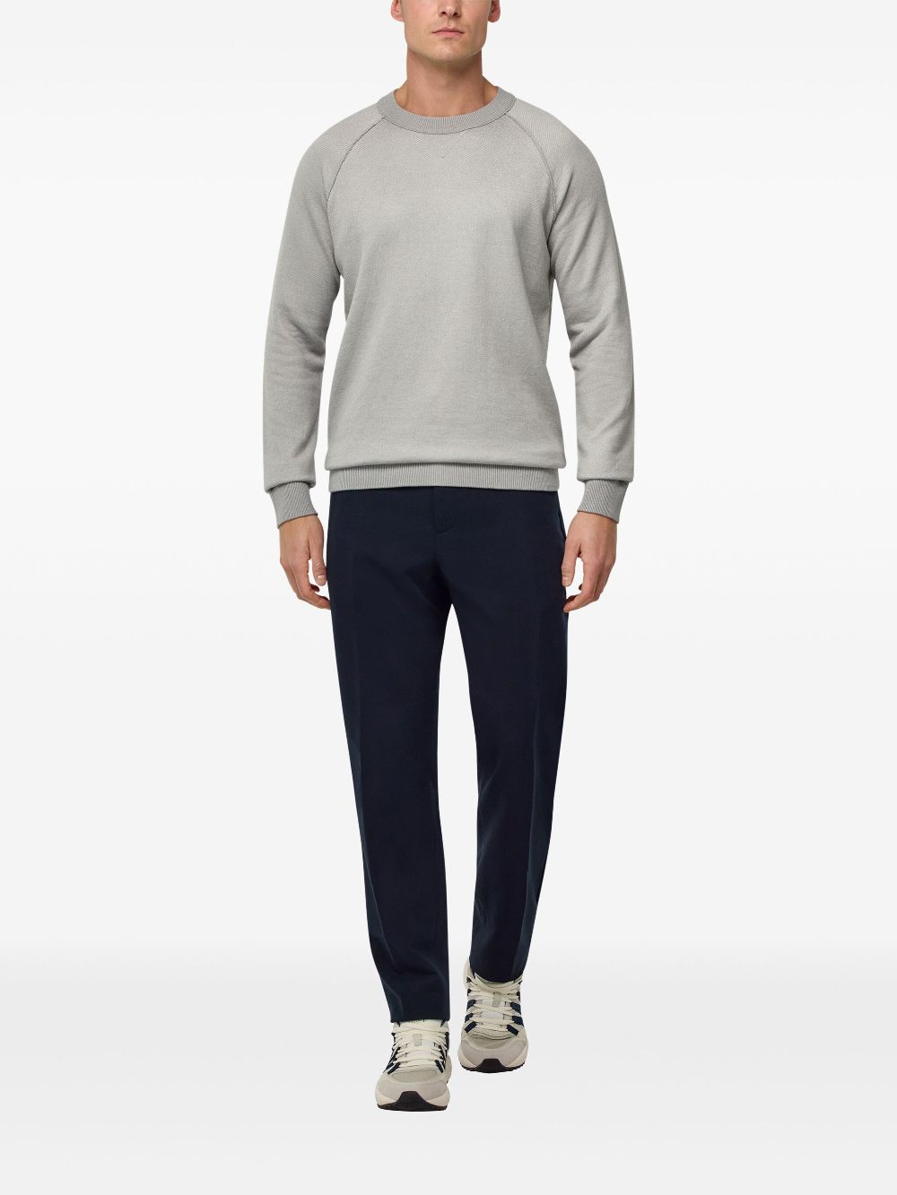 Boggi Milano crew-neck sweater - Grijs