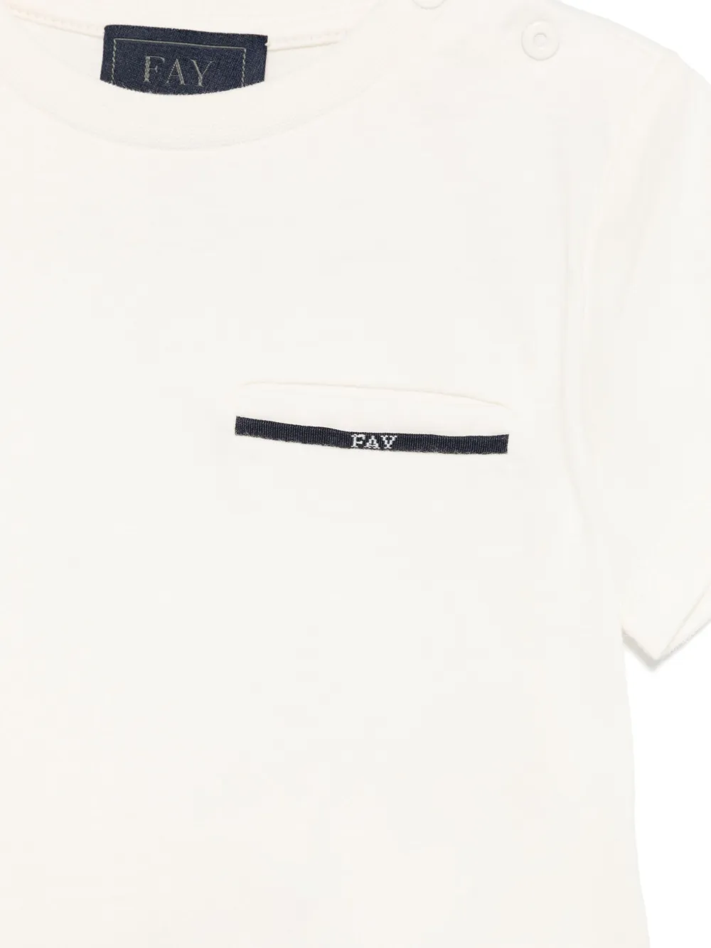 Fay Kids Katoenen T-shirt Wit