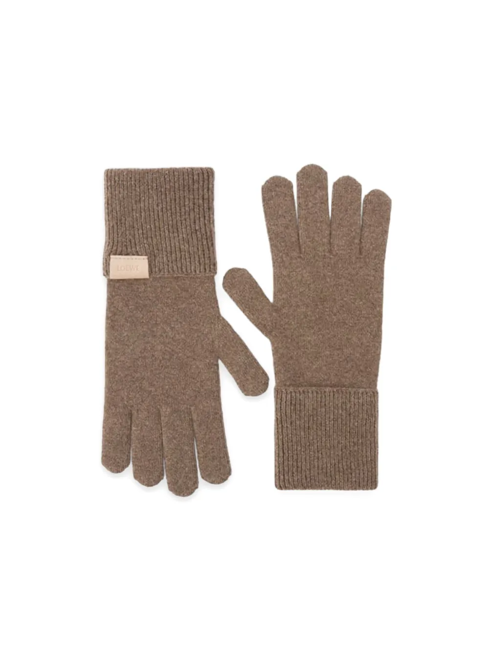 LOEWE Handschoenen met logopatch Bruin