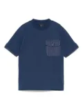 Fay Kids patch-pocket T-shirt - Blue