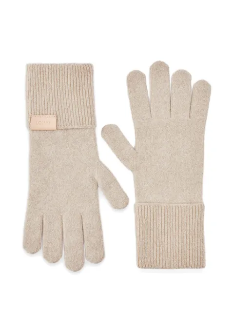LOEWE ribbed-knit gloves