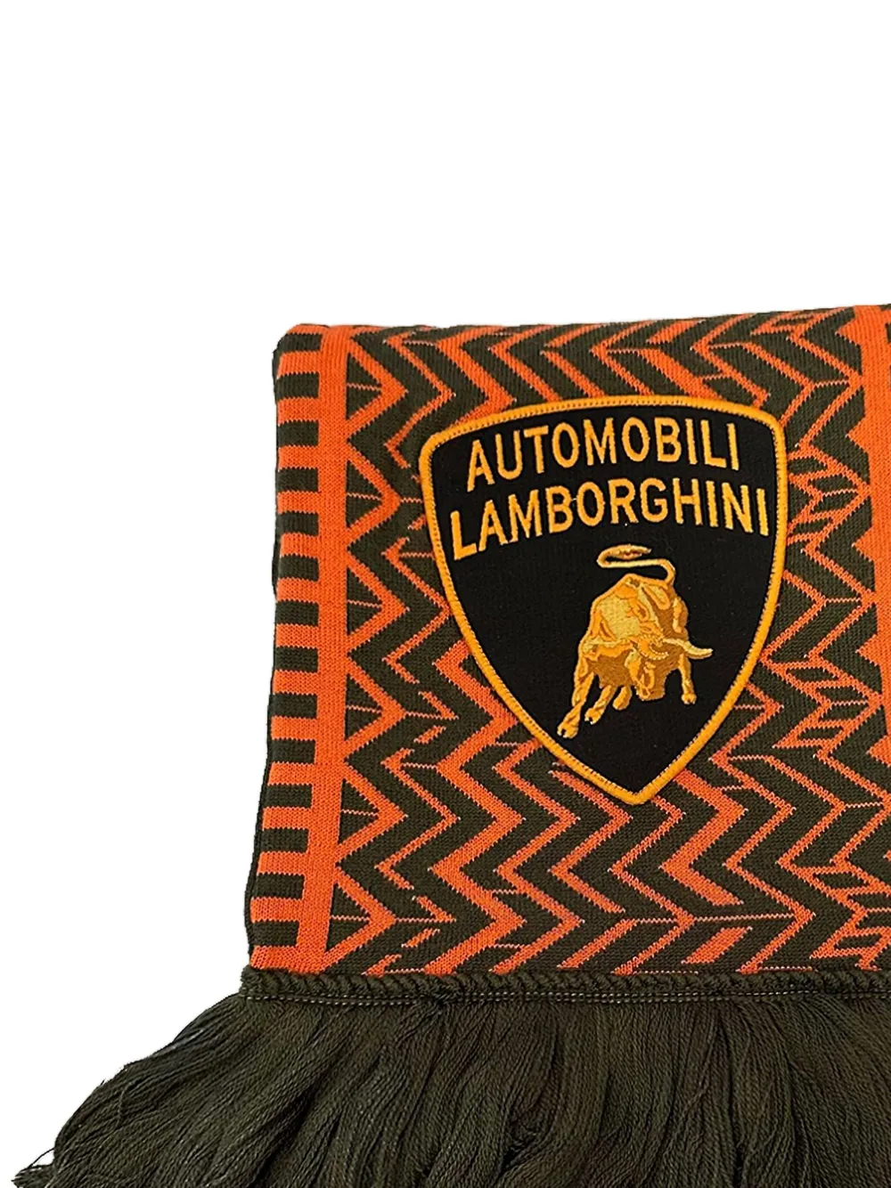 RHUDE Lamborghini sjaal met geborduurd logo - Zwart