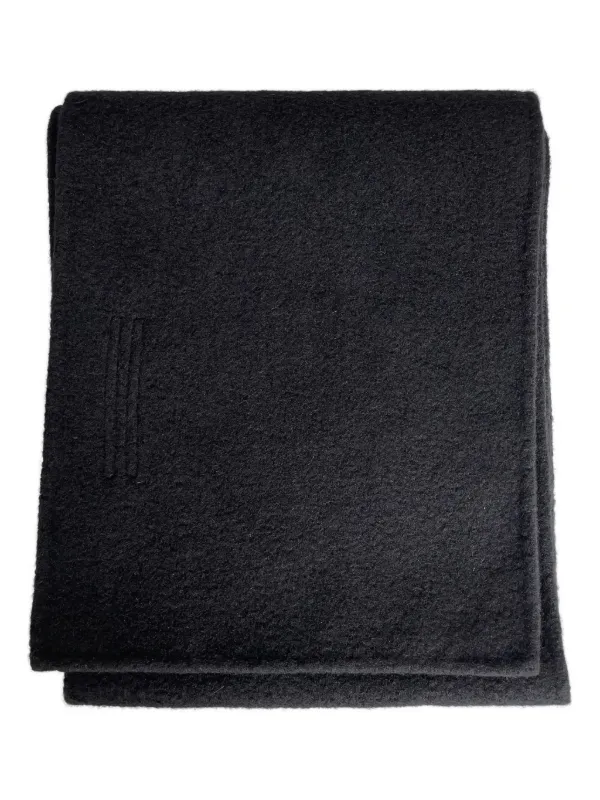 Rick Owens Rectangular-shape Scarf in Black