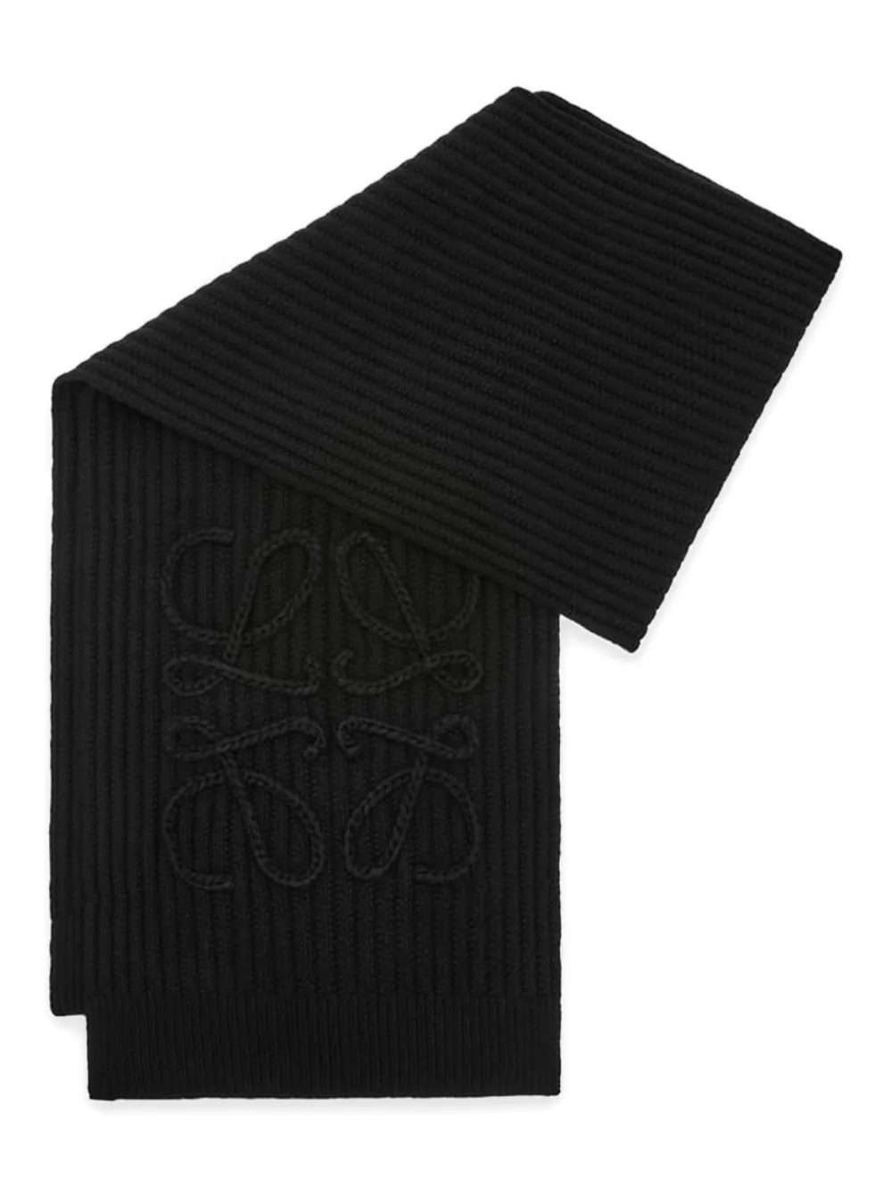 Anagram ribbed scarf