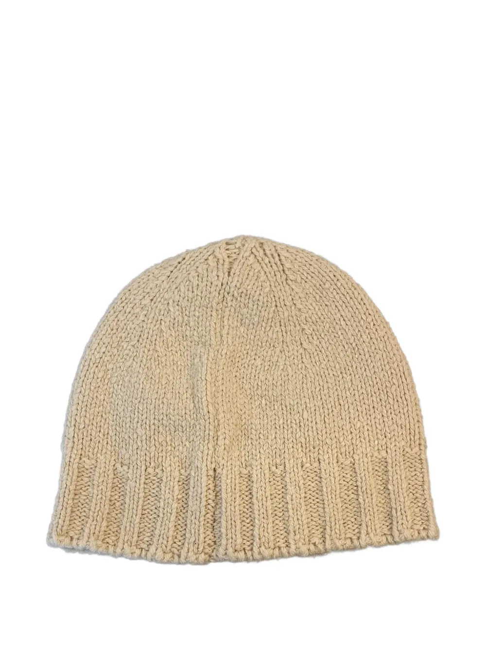 Jil Sander Ribgebreide muts Beige