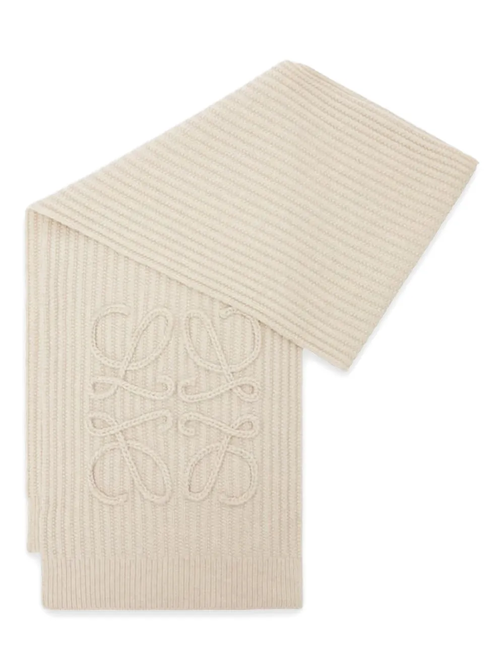 Anagram ribbed scarf