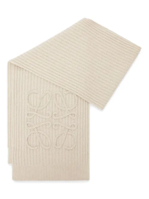 LOEWE Anagram ribbed scarf