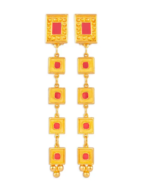 Susan Caplan Vintage 1980s Chandelier clip-on earrings