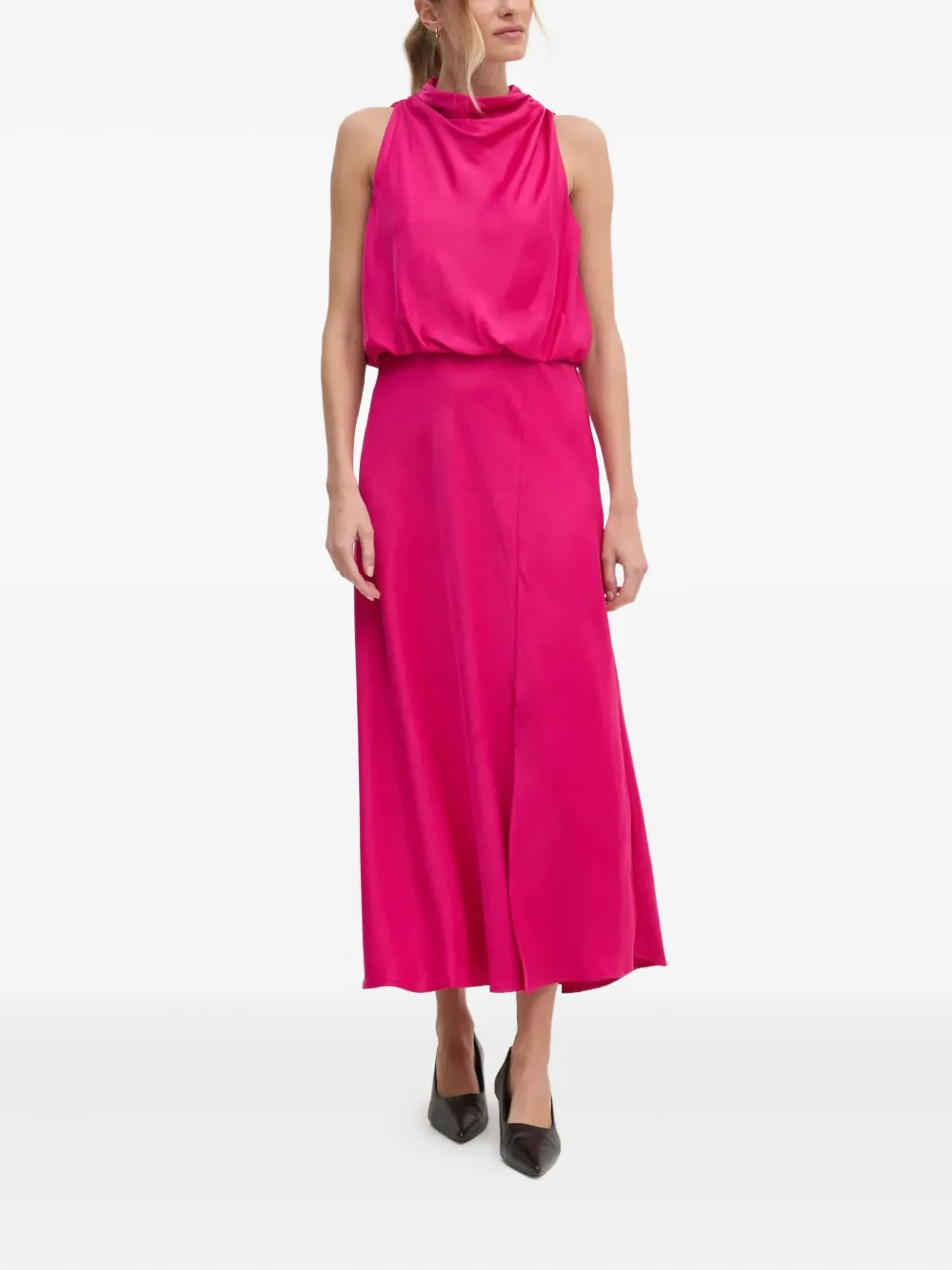 DKNY Midi-jurk met col - Roze