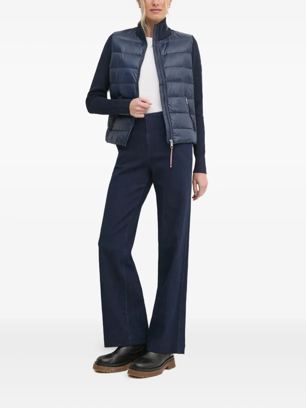 DKNY textured straight-leg jeans - Blauw