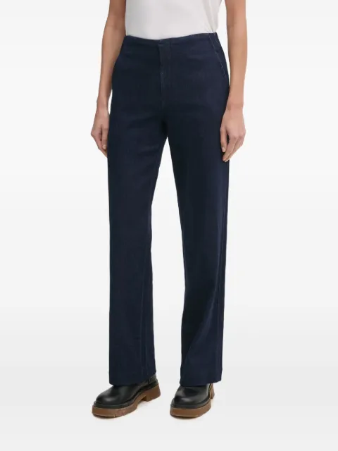 DKNY textured straight-leg jeans