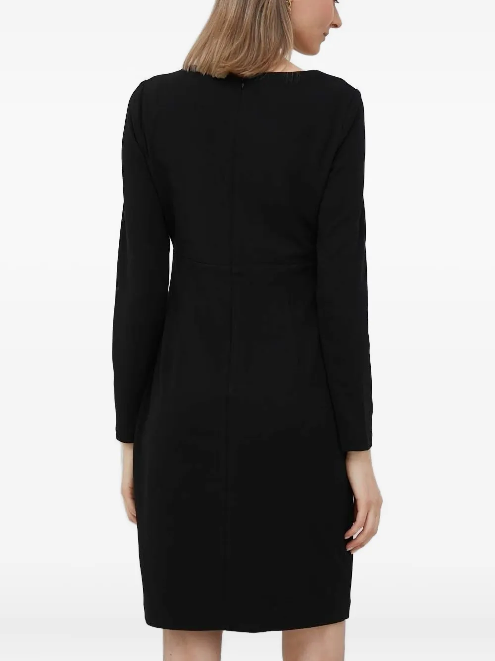 DKNY Midi-jurk met lange mouwen Zwart
