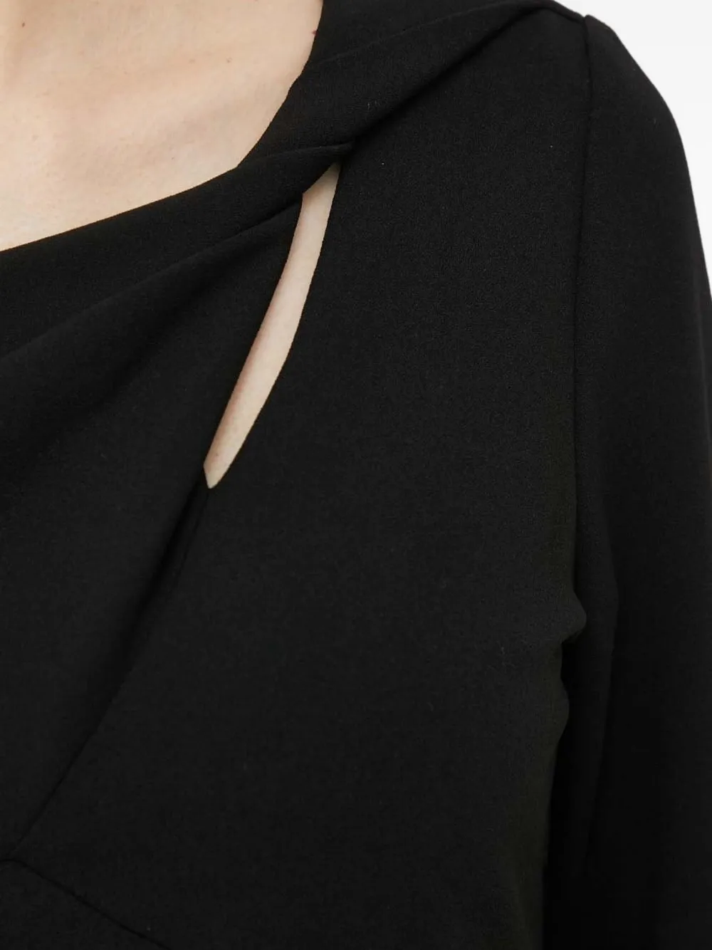 DKNY Midi-jurk met lange mouwen Zwart
