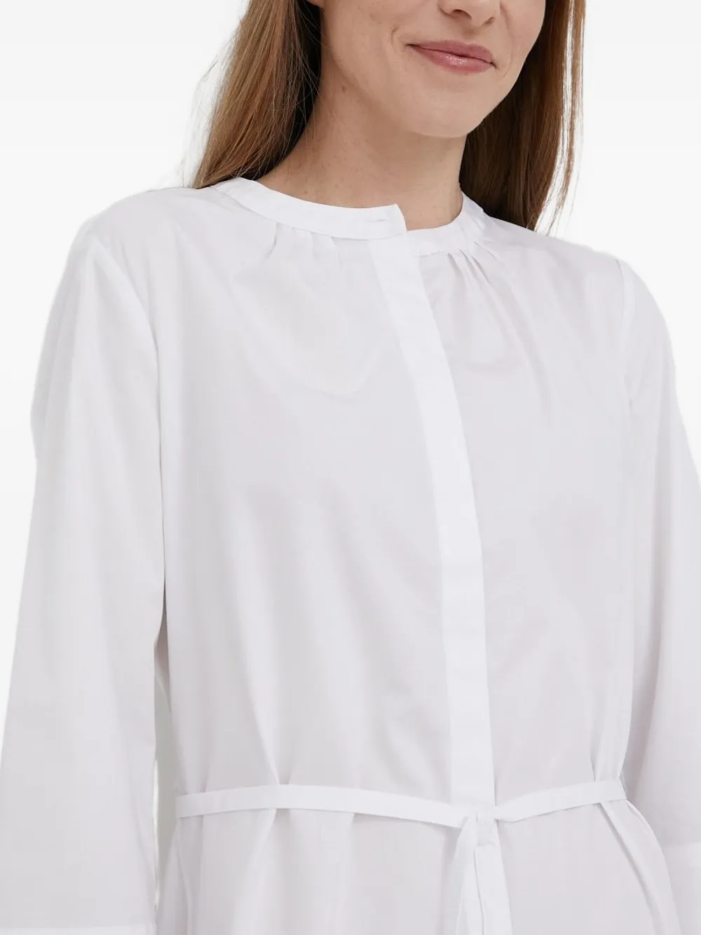 DKNY Gesmockte jurk met gestrikte voorkant Wit