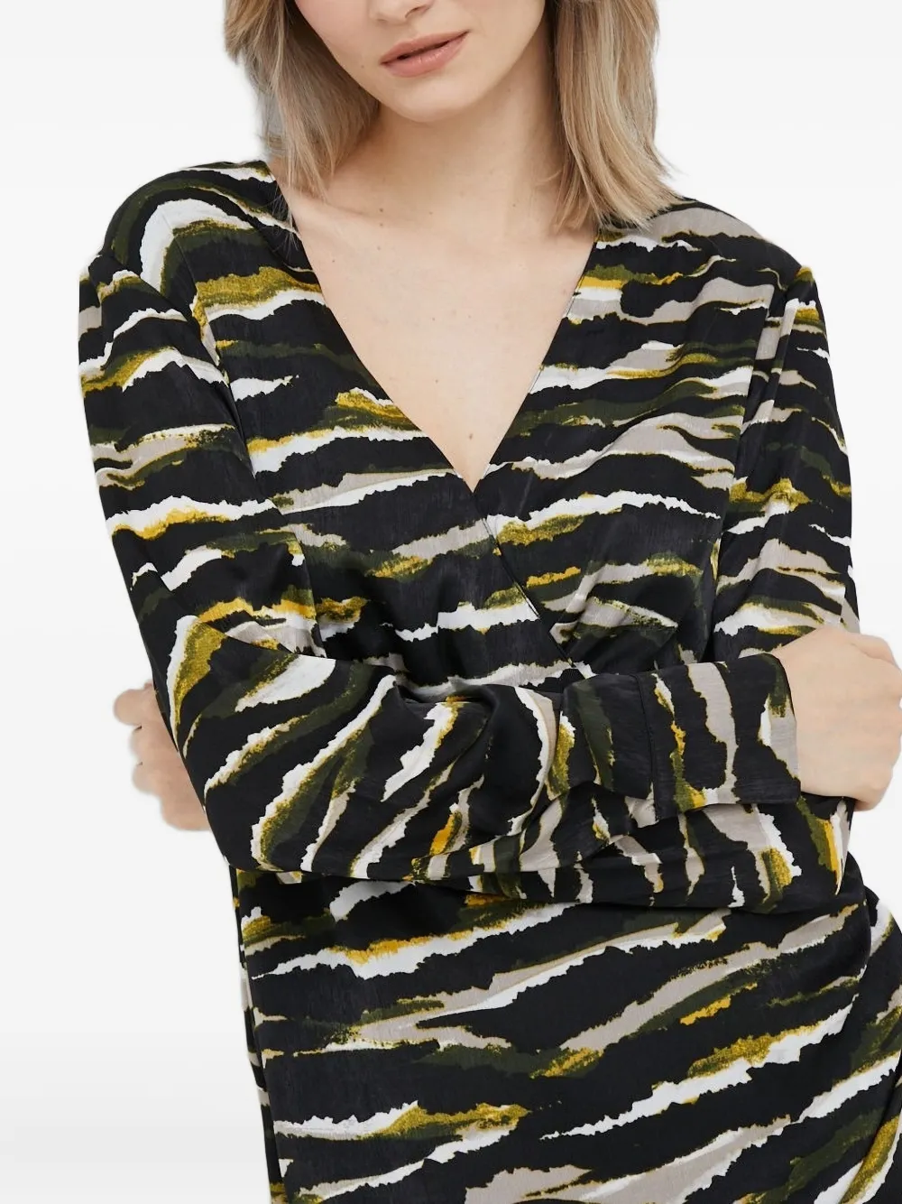 DKNY Mini-jurk met zebraprint Zwart
