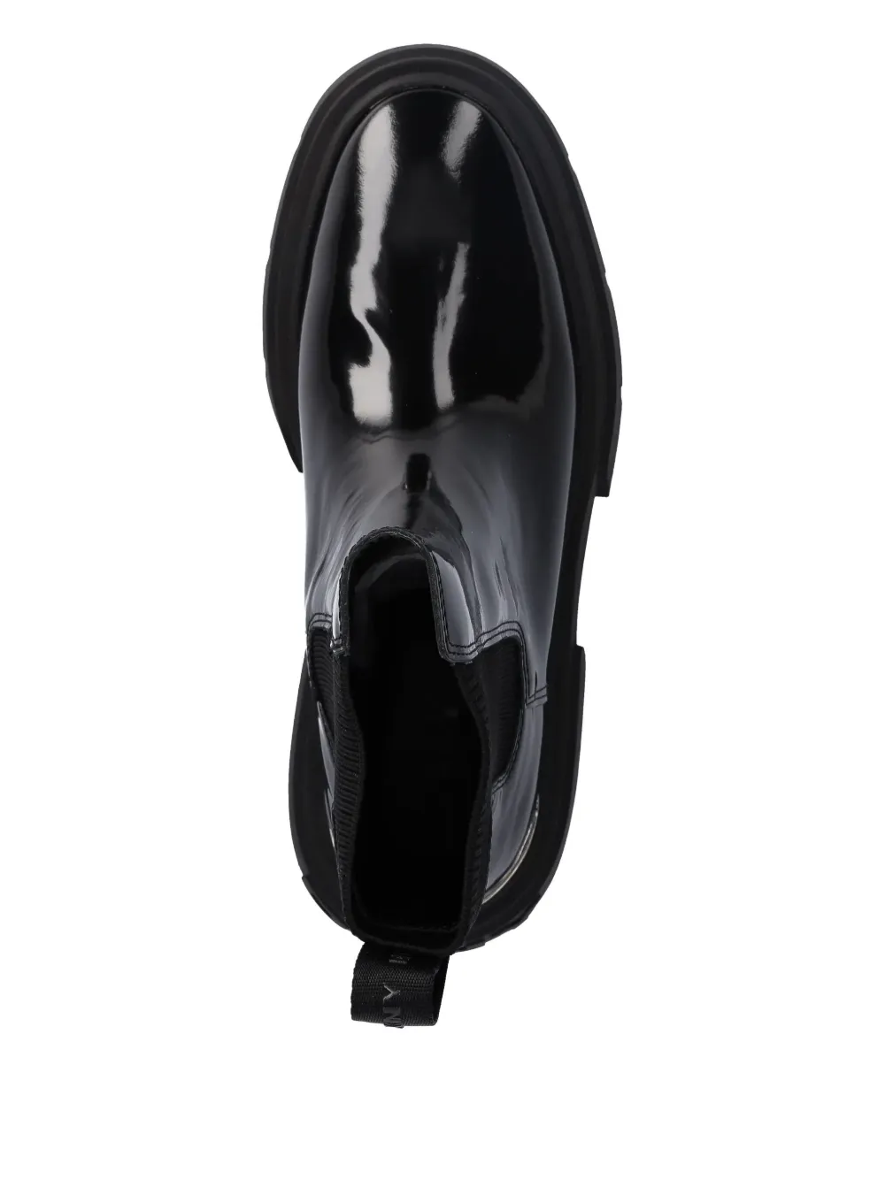 DKNY 60mm Fenella lug-sole pull-tab Chelsea boots Zwart