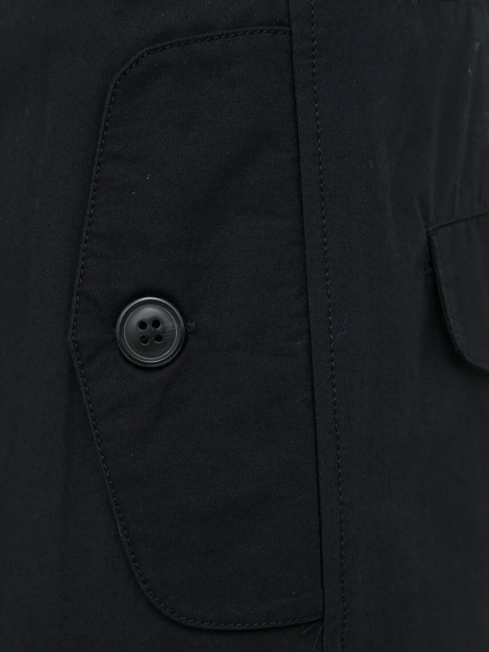 Samsoe & Samsoe Buttoned-pocket Mini Skirt In Black
